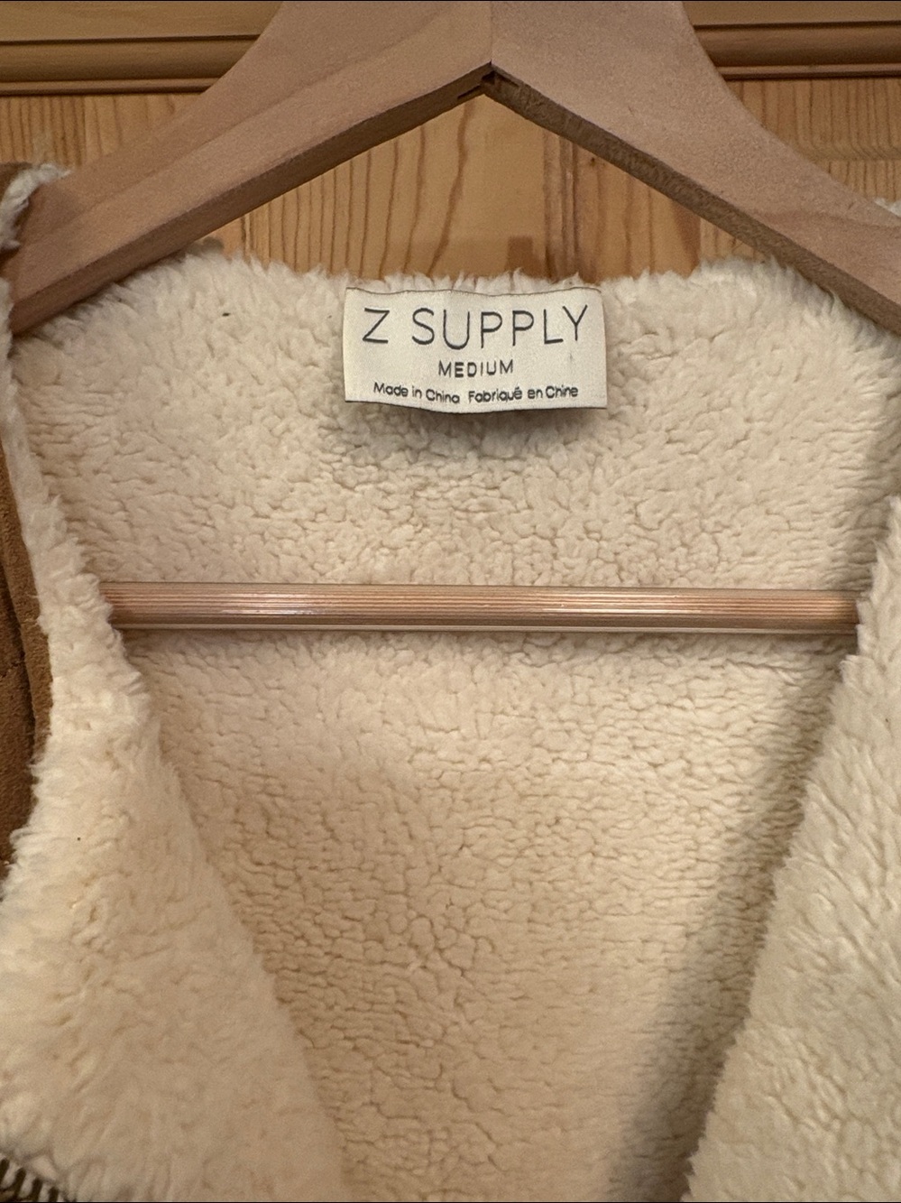 Reversible Faux Suede Vest Cosmos by Z Supply Sz M - Picture 2 of 6